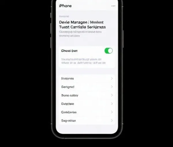 iOS Trust Settings